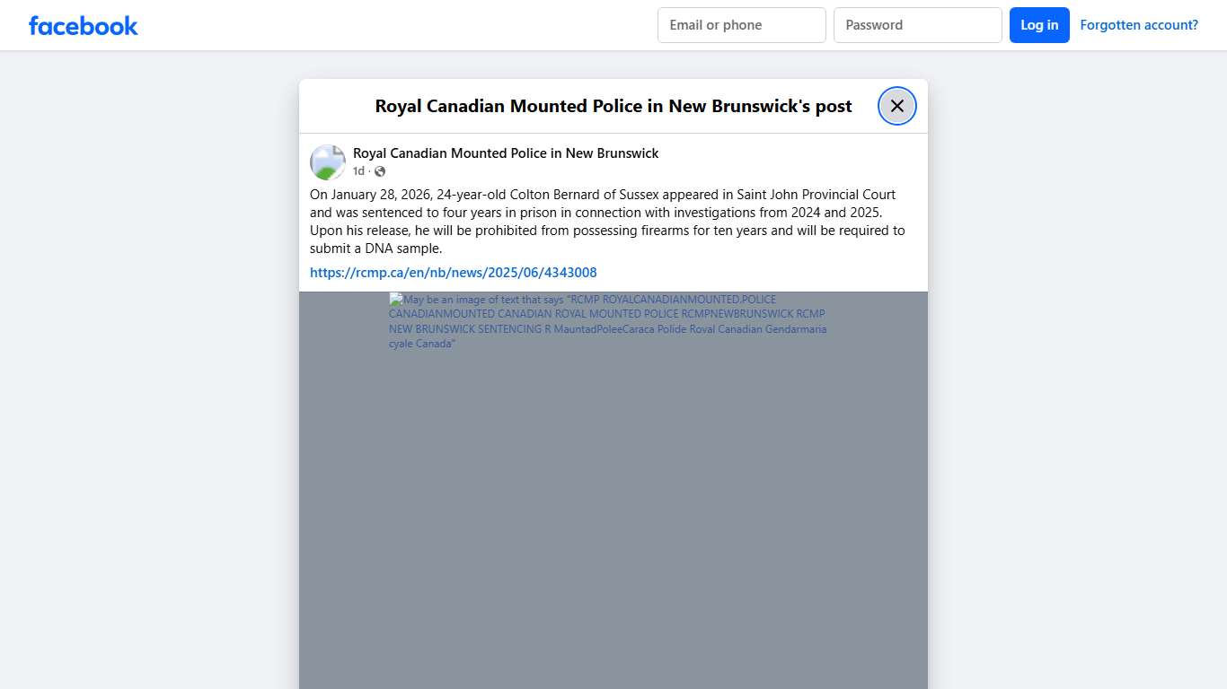 On... - Royal Canadian Mounted Police in New Brunswick Facebook